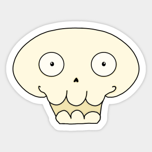 Happy Skull Sticker